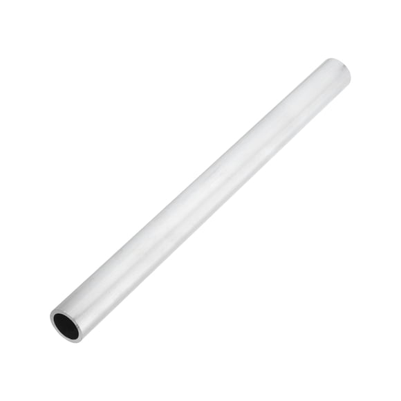 Uxcell 6063 Aluminum Tubing Round Tube 0.98"(25mm) OD x 0.83"(21mm) ID 13"(330.2mm) Length Metal Straight Pipe for Industrial, DIY Craft, Furniture, Decoration, Silver