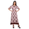 thumbnail image 1 of Moomaya Kurti Longue Imprimée Tenue d'Été Tunique Ligne A pour Femmes, 1 of 5
