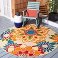 thumbnail image 1 of SAFAVIEH Cabana Quincy Floral Outdoor Area Rug, 1 of 9