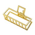 thumbnail image 1 of Pince à Griffes Style Simple Portable Prise Robuste Alliage Exquis Cheveux Décor Géométrique Accessoires Barrettes pour Femmes Or/rectangle, 1 of 1