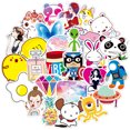 thumbnail image 1 of 50 Pcs Nordic Style Fresh Natural Green Plants Sticker Laptop Suitcase Scrapbooking Decor Kids Classic Toy Decal Sticker, A668, 1 of 6