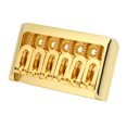 thumbnail image 3 of Guitar Bridge, Safe Bottom Stringing Anti Deformation Metal Hardtail Guitar Bridge Standard  For Electric Guitar Gold,Silver, 3 of 8