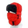 thumbnail image 2 of RXIRUCGD Men And Women Thunderheads Hat Thickened Ear Protection Face Protection Cap( Red ), 2 of 3