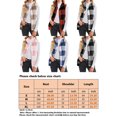 thumbnail image 2 of LUXUR Gilet à Carreaux pour Femmes Tenue de Travail Décontractée Rouge TG, 2 of 5