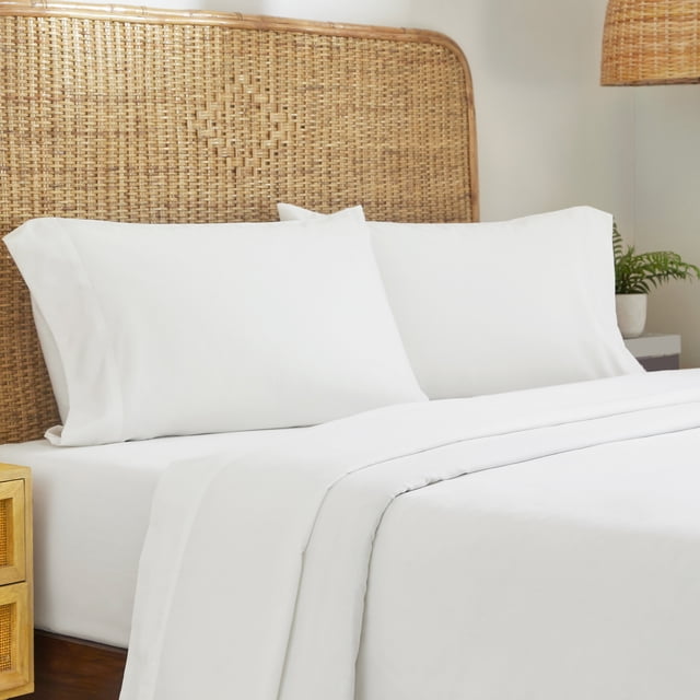 California Design Den 100% Organic Cotton Sheet Sets, Percale Sheets, Deep Pocket, Soft, Breathable & Cooling Bedsheets