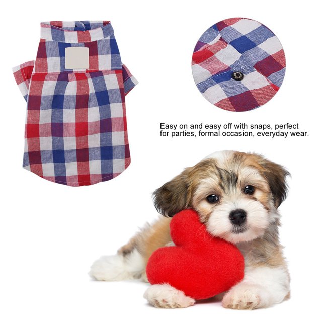 Chemise à Carreaux pour Animaux, Chemise pour Chien, Performance Fiable