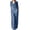 Bleu Clair, variante sur Robe Longue pour Femmes à Manches Longues, Col à Revers, Boutonnée, Couleur Unie, Robe Longue en Denim, Robe en Denim pour Femmes