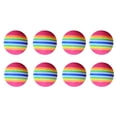 thumbnail image 1 of SHISUYAN 8pcs 38mm Rainbow EVA Ball Practice Indoor Training Aid Training Ball (Colorful), 1 of 8