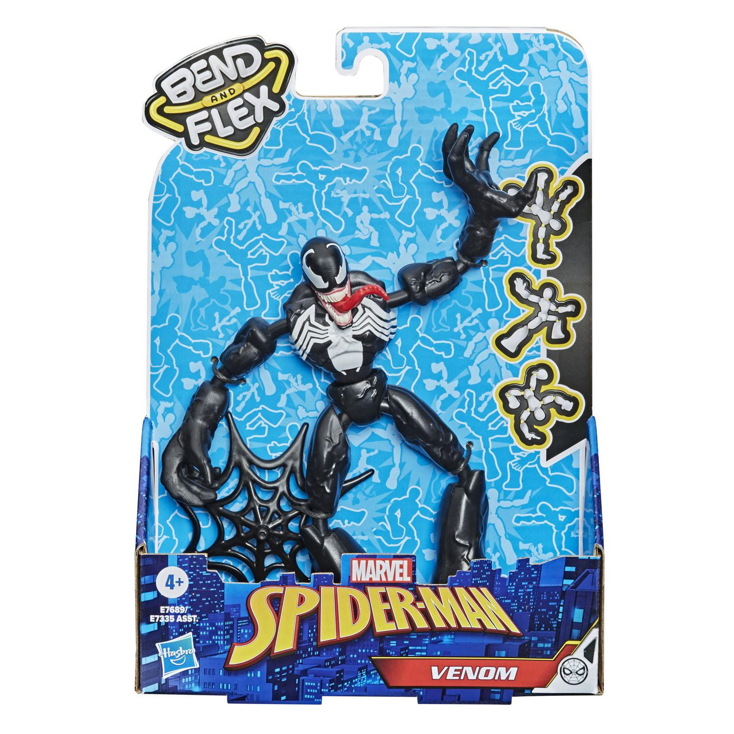Marvel Spider-Man Bend and Flex - Figurine flexible Venom de 15 cm, incluant accessoire, pour enfants à partir de 6 ans