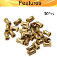 thumbnail image 4 of Wekity M2.5x6mm Female Thread Knurled Nuts,Hx3.8mm OD Brass Threaded Insert Embedment Nuts Hydraulic Welded Joint Injection Molding Assortment Kit for 3D Printing Injection Molding 30PCS-0621, 4 of 5