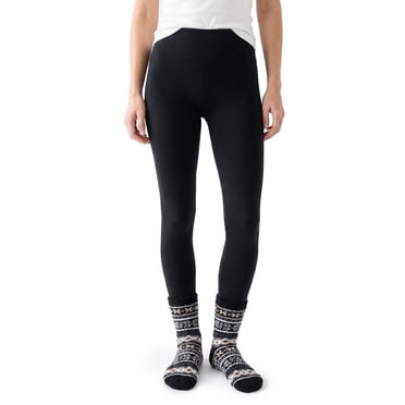 MUK LUKS Women's Fleece Lined Leggings and Cozy Sock Set