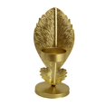 thumbnail image 1 of GUOOL Decoration Leaf Candlestick Wrought Iron Candle Holder Leaf Model Crafts Living Golden B, 1 of 9