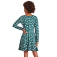 thumbnail image 4 of George Girls' Long-Sleeve Skater Dress, 4 of 5
