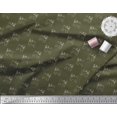 thumbnail image 3 of Soimoi Moss Georgette Fabric Pug Dog Decor Fabric Printed Yard 42 Inch Wide, 3 of 3