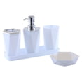 thumbnail image 2 of Bathroom Accessory Set, Soap Dispenser, Toothbrush Holder, Tumbler Cup, Soap Dish, Organizer Tray, Countertop Storage, Modern Decor, 2 of 7