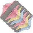 thumbnail image 1 of 3Pcs Reusable Menstrual Pads, Cagogo Reusable Menstrual Pads, Leakproof Waterproof Cloth Liners, Soft Breathable Period Pads, Heavy Flow Incontinence Pads, Washable Sanitary Napkins for Women, 1 of 7