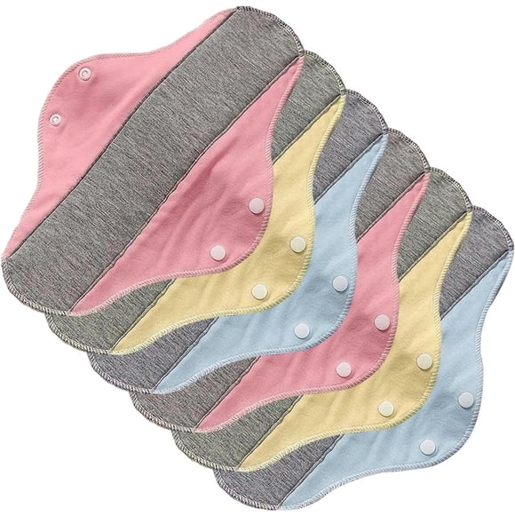 Kadlawus Reusable Menstrual Pads for Women, Leakproof Cloth Liners, Soft Breathable Washable Pads, Waterproof Feminine Hygiene Pads for Incontinence, Postpartum