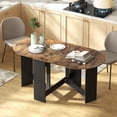 thumbnail image 2 of HOMCOM Table à Manger Pliable, Table Ovale à Abattants pour Cuisine, Salle à Manger, 2 of 10