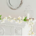 thumbnail image 4 of XYAIYT Simulation Spring Flower Wall Hanging,72.83in Artificial Orchid Vines for Indoor Living Room Decor,Rattan Decorative Hanging for Weddings,Events Home Styling(White), 4 of 6