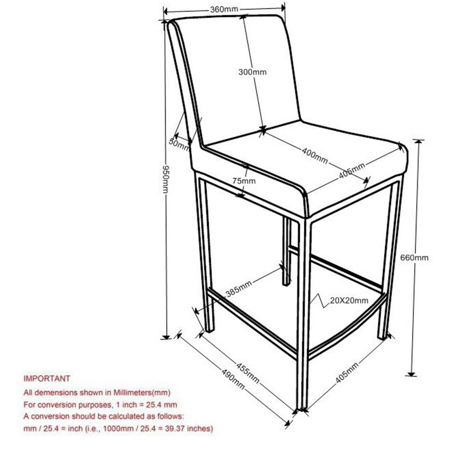 Ensemble de deux tabourets de comptoir contemporains de 26 po, gris