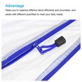 thumbnail image 5 of Unique Bargains A4 Zip File Pouch Document Folders Mesh Zipper Bags, Navy Blue, 12 Count, 12 Pack, 5 of 5