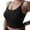 Black, variant on Women's Comfortable Transparent Shoulder Strap Backless Spongeless Bra with Convertible Straps