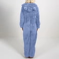 thumbnail image 3 of Pyjamas Chauds pour Femmes Hiver Combinaison à Manches Longues à Capuche Pyjamas Décontractés Combinaison de Sommeil Chaude d'Hiver Combinaison à Manches Longues, 3 of 5