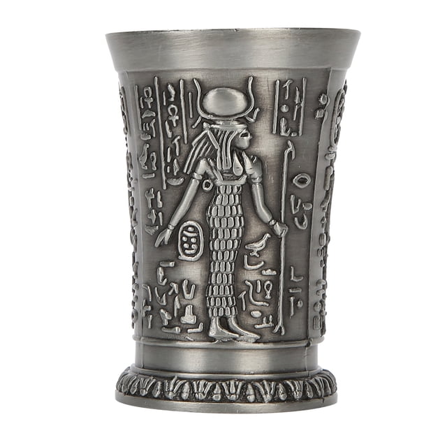 Mini Cup, Unique Ornaments Whiskey Shot, For Family Home Cafe Copper,Antique Tin