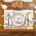 thumbnail image 4 of TIMIFIS Easter Placemats, Beautiful Happy Easter Placemats Spring Easter Place Mats Vintage Dining Table Decorations Bunny Chick Easter Holiday Table Mats for Kitchen Dining Decoration Home Decor, 4 of 6
