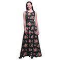 thumbnail image 1 of Bimba Robe Longue Sans Manches pour Femmes à Imprimé Floral Style Chic Maxi-Robe-Xx-Grand, 1 of 5
