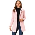 thumbnail image 1 of INSPIRE CHIC Manteau Mi-Long à Double Boutonnage pour Femme à Col Rabattu, 1 of 7