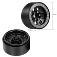 thumbnail image 5 of Graflsoa 2.2" Aluminum Alloy Climbing Car Wheel Rims, 8-Hole Design in Black & Titanium, Set of 4, 5 of 5