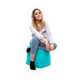 thumbnail image 2 of Gouchee Home Cube Soleil Outdoor/Indoor Peacock Ottoman Pouf – Waterproof Cube Pouf with Polystyrene Bead Filling, Lightweight Modern Seating for Patio, Deck, or Living Room, 2 of 5