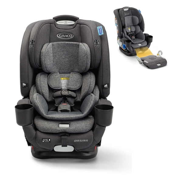 Siège d’auto Graco 4Ever DLX Grad convertible 5 en 1 - 1,8 à 54 kg/4 à 120 lb : polyvalent, confortable et sûr pour les bébés jusqu’aux préadolescents