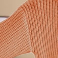 thumbnail image 4 of Chandail pour Tout-Petites Filles Mode Fille et Garçon Chandail Décontracté pour Enfants à Manches Longues Chaud à Col Rond Nouveau Chandails d'Hiver pour Enfants Chandail Tricoté Hauts Orange 9T, 4 of 6