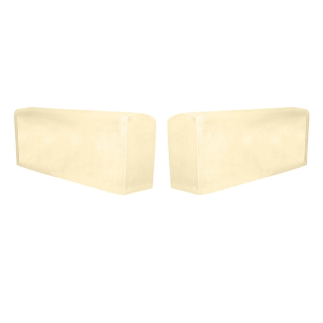 2pcs Sofa Armrest Cover Polyester Sofa Armrest Slipcover Furniture Protector for Beige