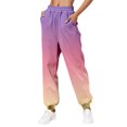 thumbnail image 3 of Womens Gradient Sweatpants Casual Loose Trousers With Pockets High Waist Pants, 3 of 3