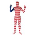 thumbnail image 1 of AltSkin Combinaison Intégrale Spandex/Lycra - Design Drapeau du Monde - USA - Grand, 1 of 2