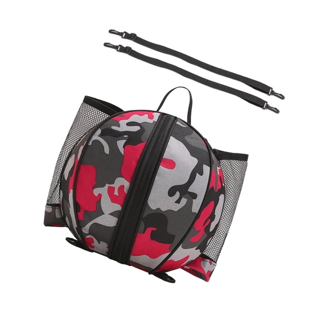 maytalsory Basketball Bag Backpack Waterproof Mesh Pockets for Football Volleyball red