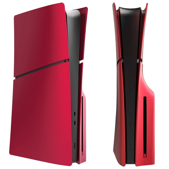 Console Cover Plates for PS5 Slim - Disc Edition & Digital Version,Anti-Scratch Console Replacement Side Faceplate for Playstation 5 Slim,Protective Shell Accessories