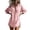 #376-Pink, variant on Craaazy Womens Casual Oversized Solid Color Collared Button Down Tops, Long Sleeve Pocket Blouses for Daily Wear
