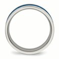 thumbnail image 2 of Stainless Steel Polished Blue IP-plated 7.00mm Band Size 8.5, 2 of 6