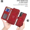 thumbnail image 2 of Compatible Galaxy S8 Wallet Case Flip Wallet Magnetic Detachable 2-in-1 Leather Card Holder (with 13 Card Slots) Kickstand Multifunctional Cross Body Wallet Phone case, 2 of 8
