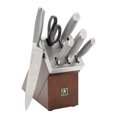thumbnail image 1 of HENCKELS Modernist 7 Piece, Knife Block Set, Brown, 1 of 3