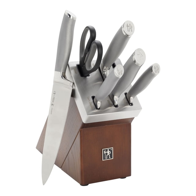 HENCKELS Modernist 7 Piece, Knife Block Set, Brown