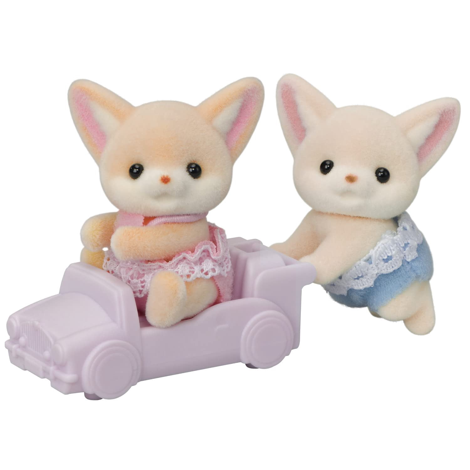 Calico Critters Jumeaux Fennec Renard, Ensemble de 2 Figurines de Poupées de Collection