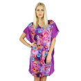 thumbnail image 1 of Bimba Caftan Court en Polyester pour Femmes, Sortie de Plage, Caftan Floral, 1 of 5