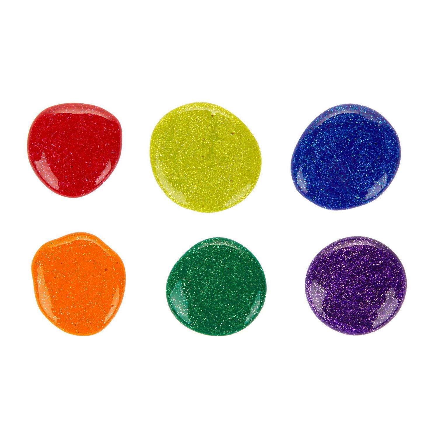 6 pots de peinture lavable, couleurs pailletées Crayola