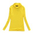 thumbnail image 3 of Womens Long Sleeve Mock Turtleneck Crew Stretch Slim T Shirt Layer Top, 3 of 6