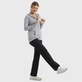 thumbnail image 5 of Hanes Womens Slub Jersey Hoodie, L, Dada Grey Heather, 5 of 5
